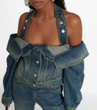 Alexander McQueen - Off-shoulder denim jacket