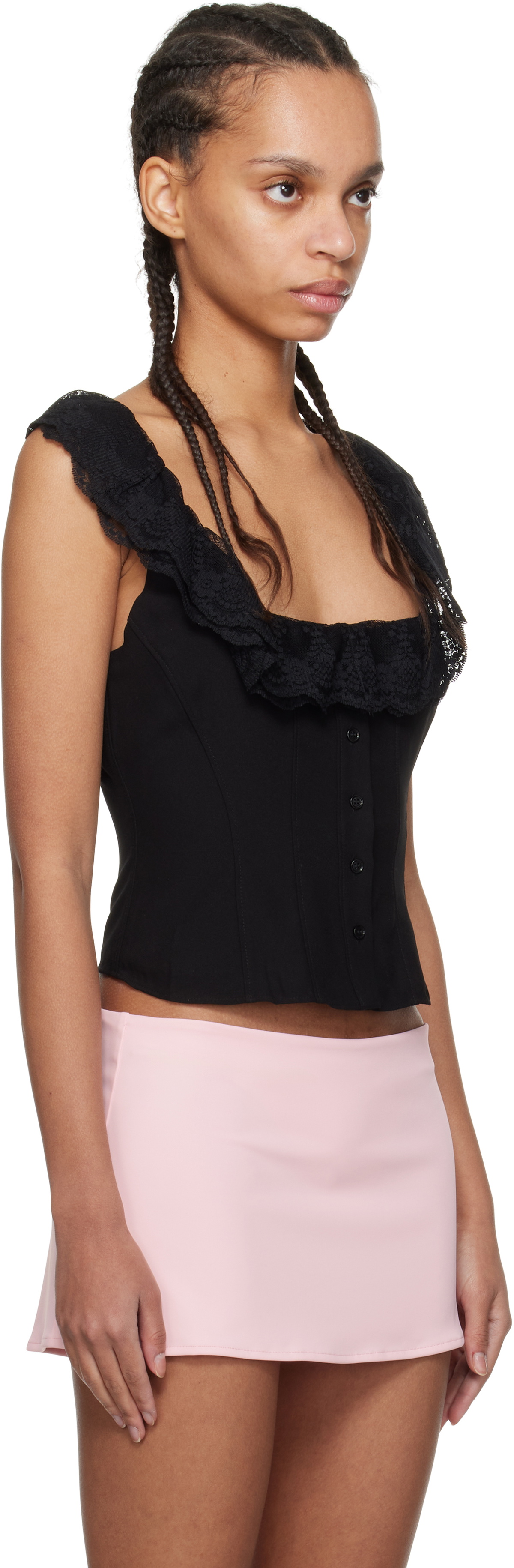 GUIZIO Black Paloma Top