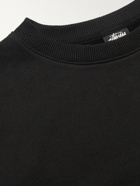 Stussy - Desert Bloom Printed Cotton-Blend Jersey Sweatshirt - Black