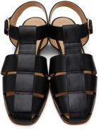 Gabriela Hearst Black Lynn Flat Sandals