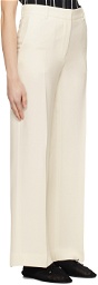 TOTEME White Relaxed-Fit Trousers