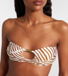 ViX Paula Hermanny Pam printed bandeau bikini top