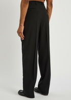 Tom Ford Double Pleat Wool-blend Trousers Black