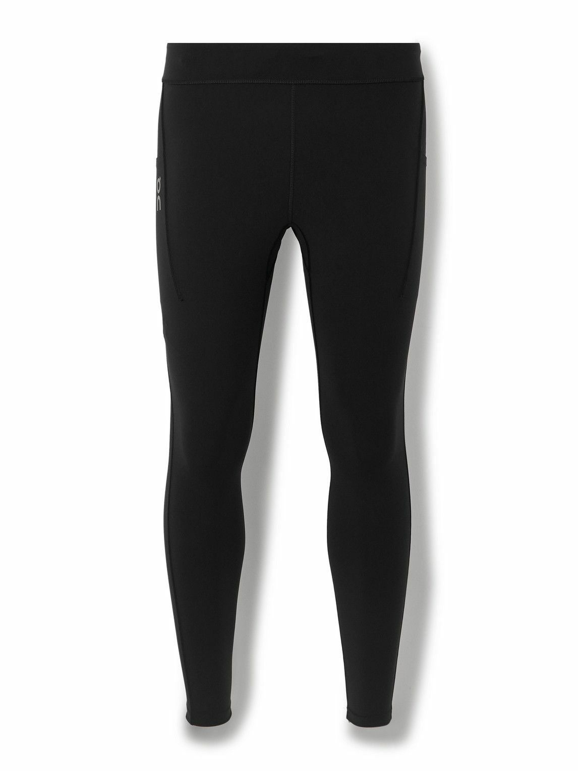 ON - Logo-Print Recycled Running Tights - Black