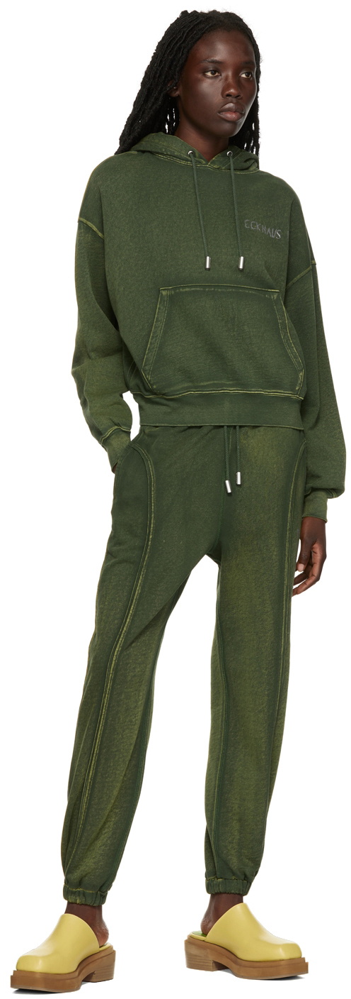 Eckhaus Latta Khaki Paneled Lounge Pants