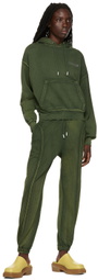 Eckhaus Latta Khaki Paneled Lounge Pants