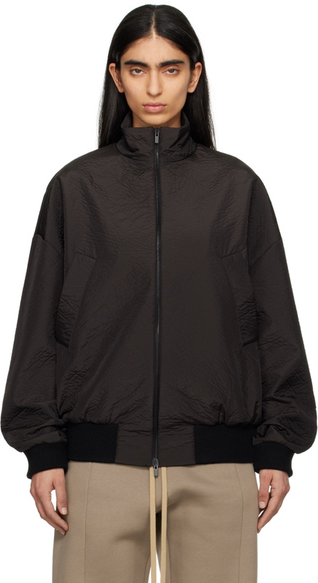 Photo: Fear of God Black Textured Track Jacket