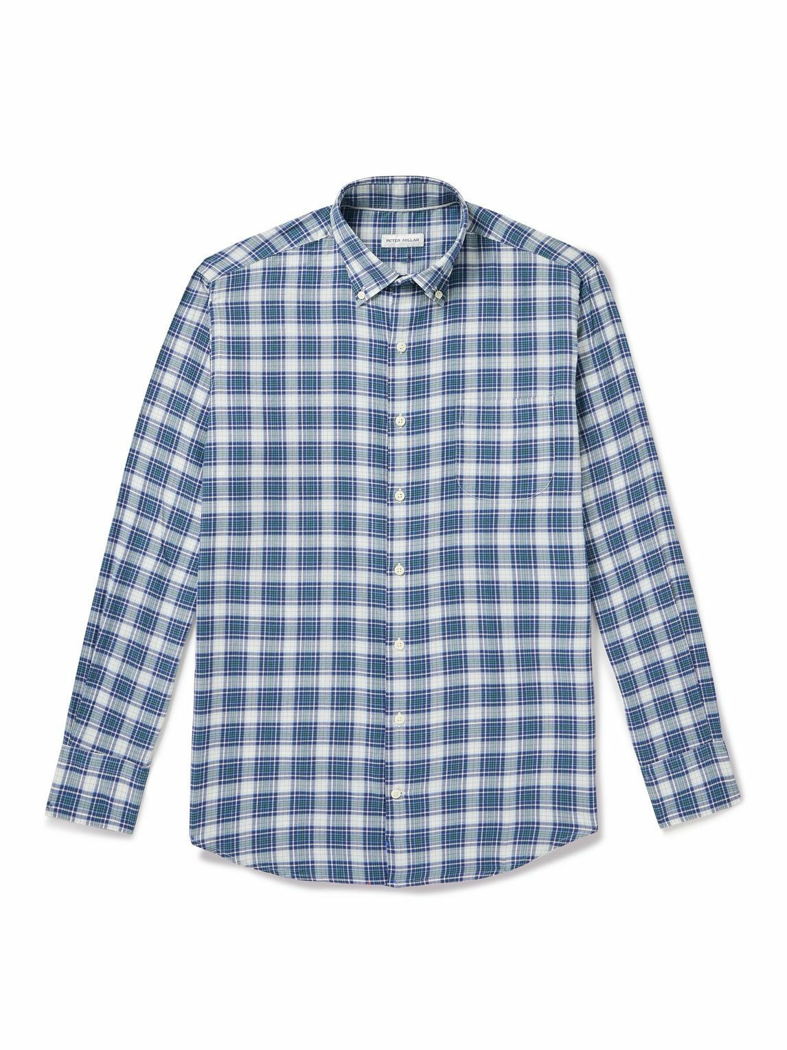Peter Millar - Seymour Button-Down Collar Checked Cotton-Twill Shirt ...