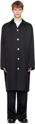 Jil Sander Black Single-Breasted Coat