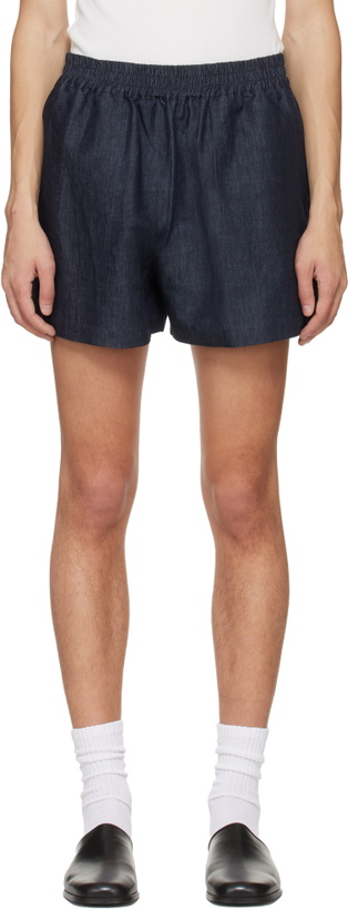 Photo: Studio Nicholson Indigo Elio Shorts