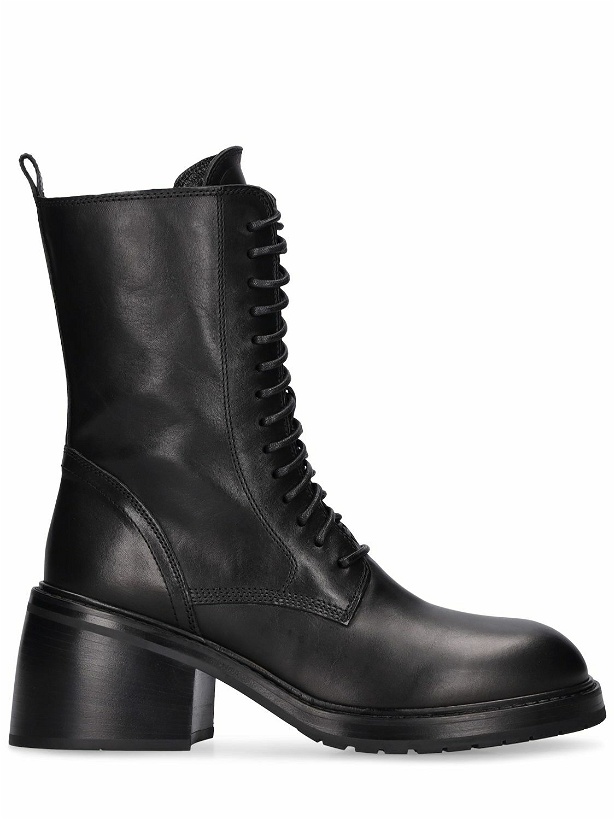 Photo: ANN DEMEULEMEESTER - 60mm Heike Leather Ankle Boots