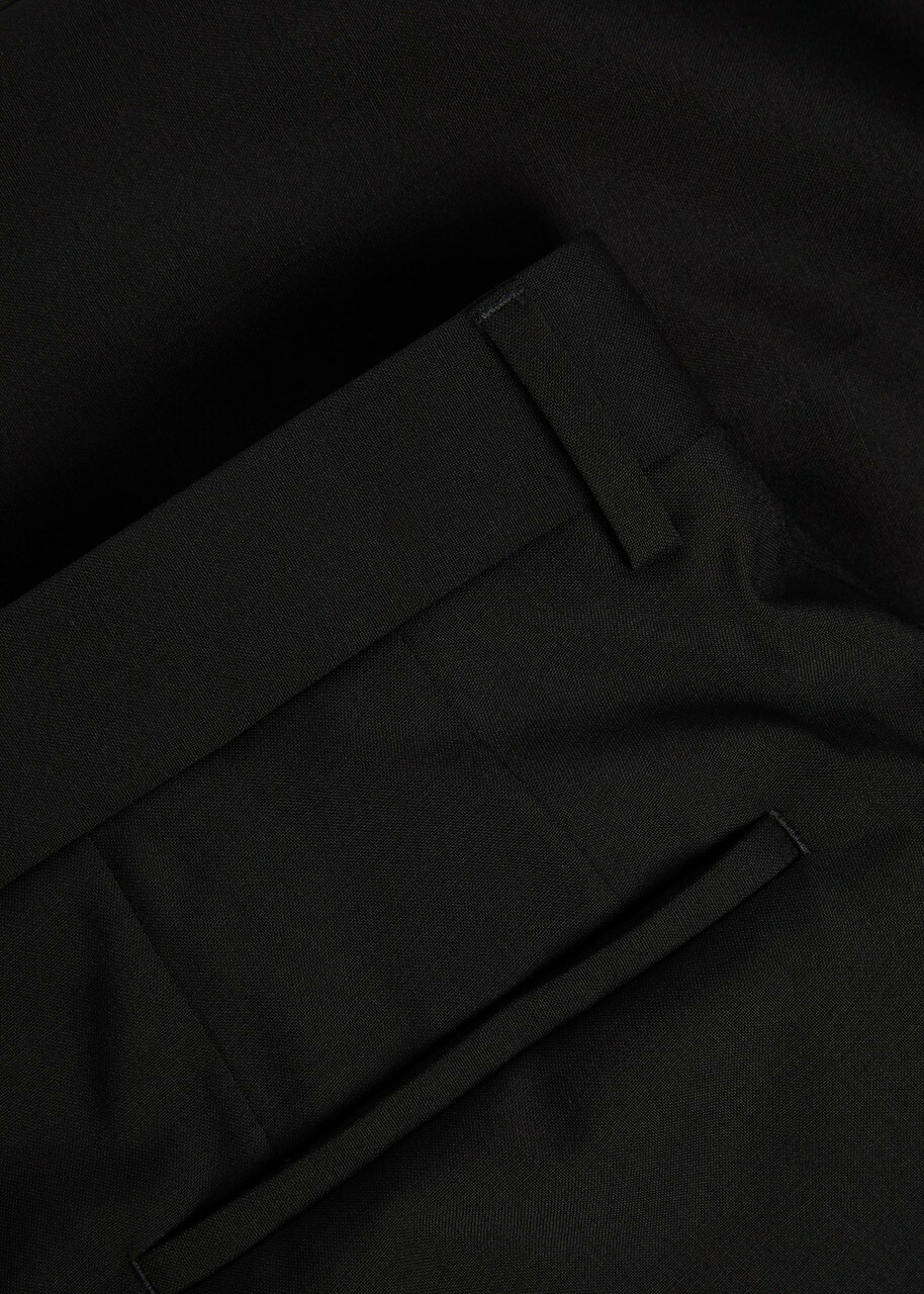 Boss Genius Slim-leg Wool Trousers Black