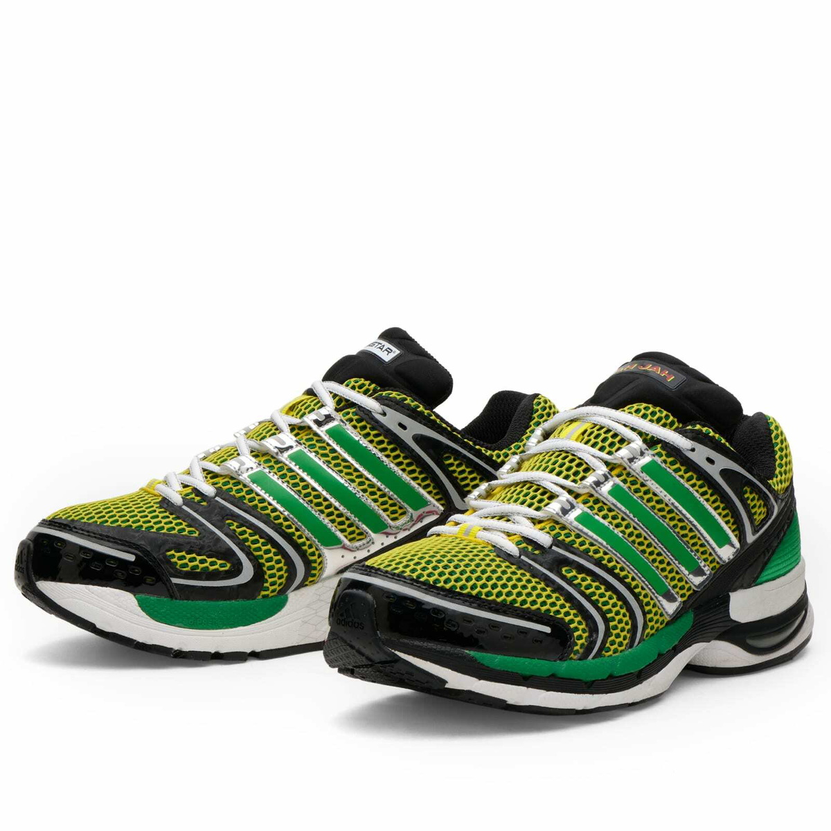 Adidas Men's x Jah Jah Adistar Control 5 Sneaker in Yellow/Core Black/Silver