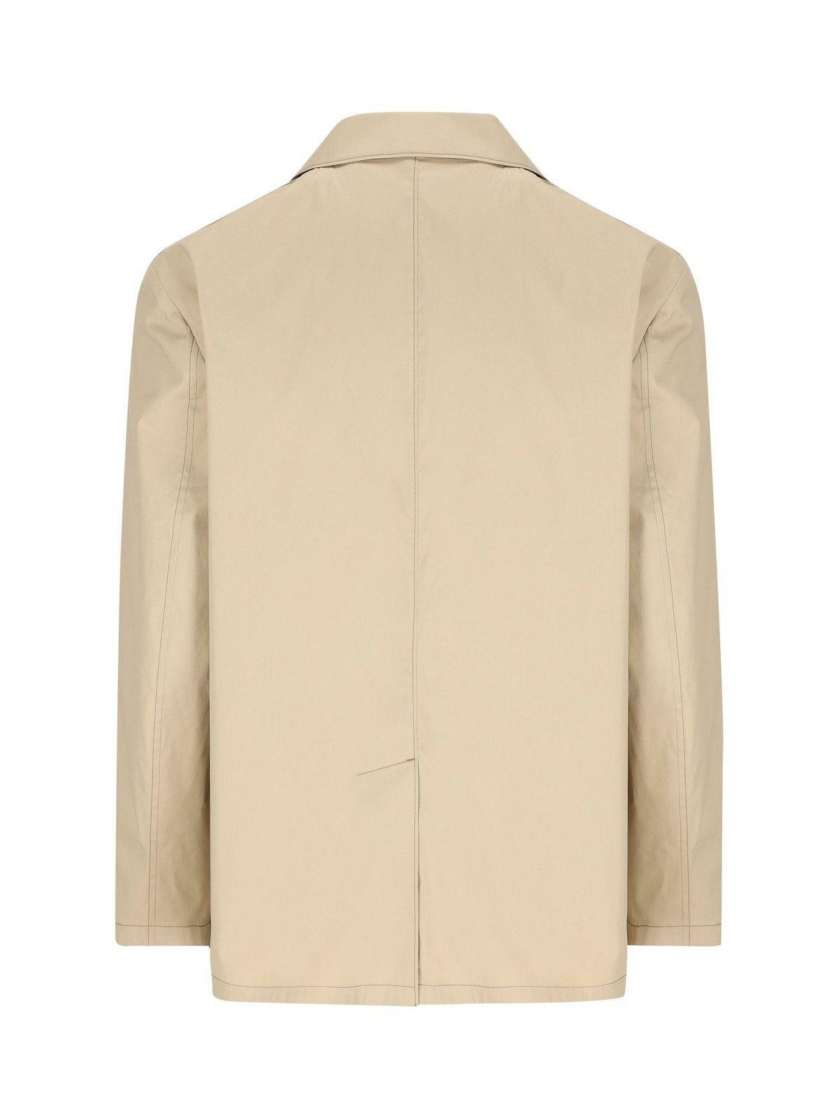 Triangle Jacket Button Prada Triangle Patch Button-up Jacket Prada