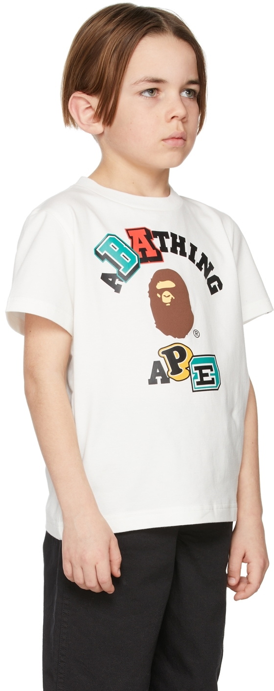 Ape Head Cotton Blend Jersey Top in Multicoloured - BAPE Kids