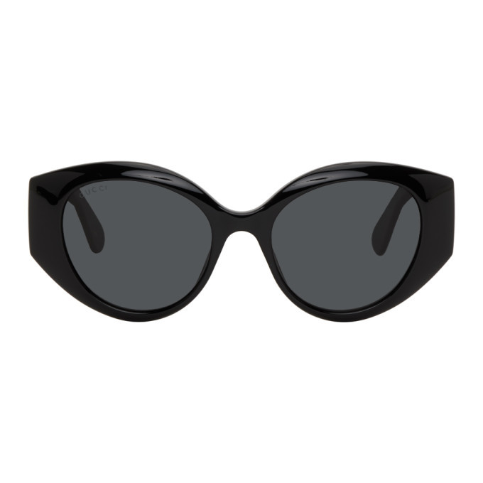 Gucci Black Oversized Cat Eye Sunglasses GUCCI Oversized cat-eye sunglasses | Harvey Nichols main image 4