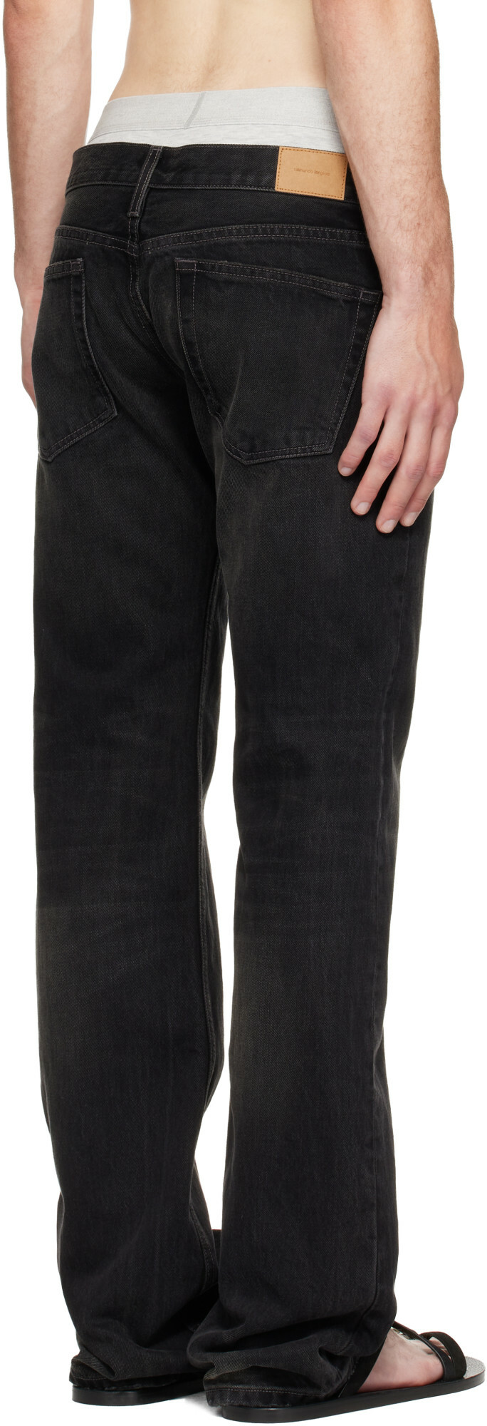 Raimundo Langlois Black Slim Straight Jeans