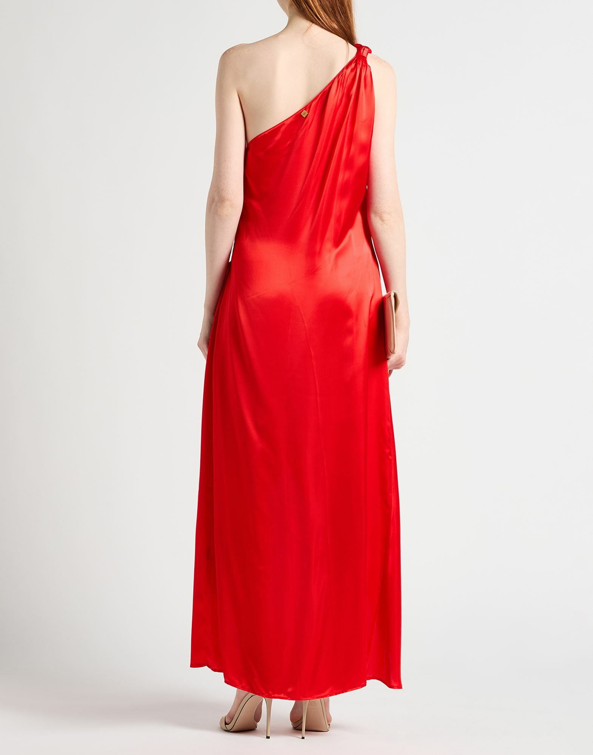 Manila Grace Womens Maxi dress in Red