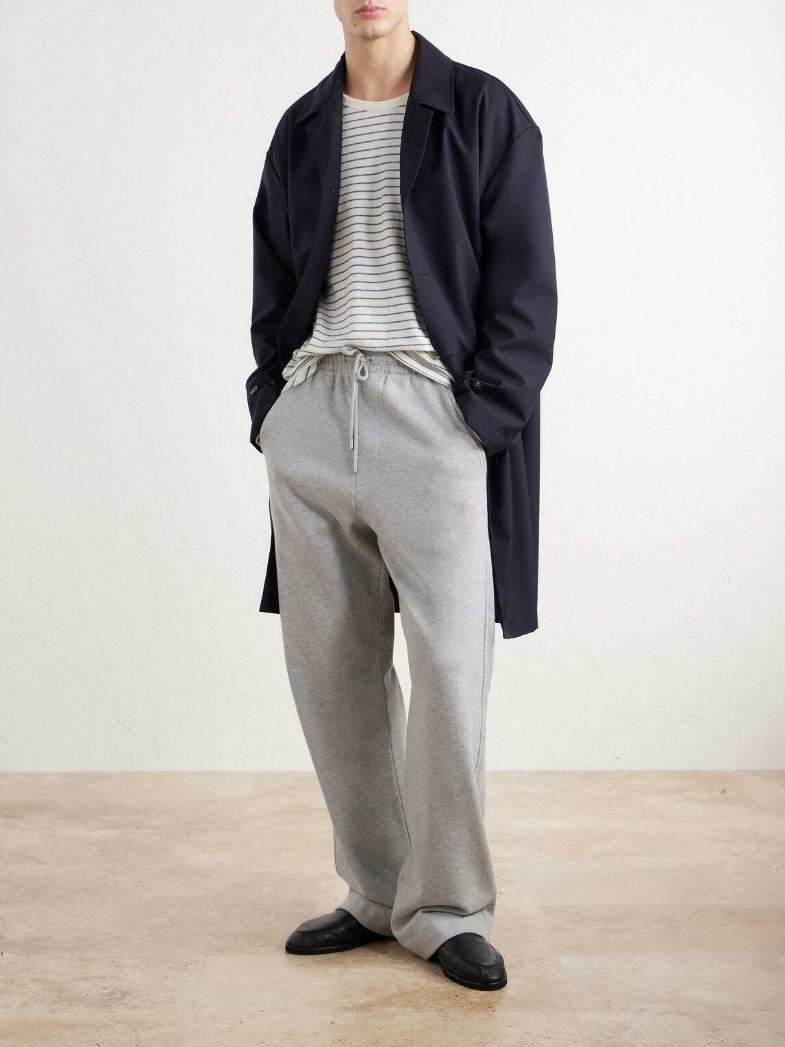 Folk - Striped Cotton T-Shirt - Neutrals