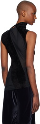 Kiko Kostadinov Black Pendle Paneled Tank Top