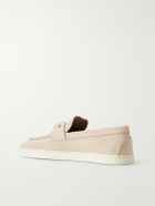 Christian Louboutin - Chambeliboat Full-Grain Nubuck Loafers - Neutrals