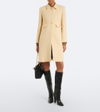 Valentino VGold virgin wool crêpe coat