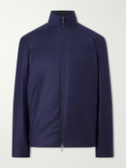SEASE - Padded Wool and Silk-Blend Jacket - Blue