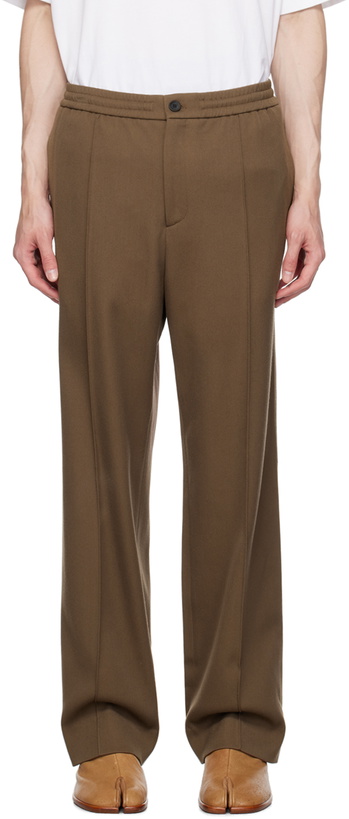 Photo: Solid Homme Beige Pinched Seams Trousers