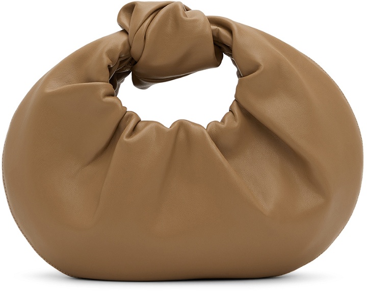 Photo: GIA STUDIOS Brown Vegan Leather Mini Knotted Bag