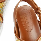 Marni Women's FB Criscross Sandal in Lemon/Apricot/Moca
