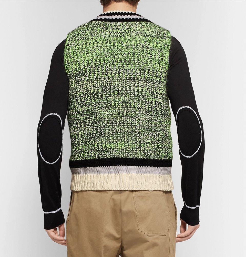 Maison Margiela - Mélange Cotton-Blend Sweater Vest - Men