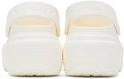 Crocs White Stomp Clogs