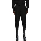 Rick Owens Black Slim Astaires Cropped Trousers