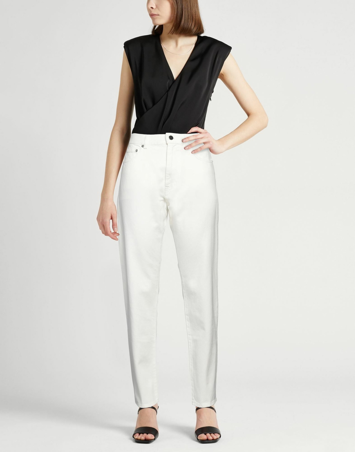Loulou Studio Womens Jeans Ivory