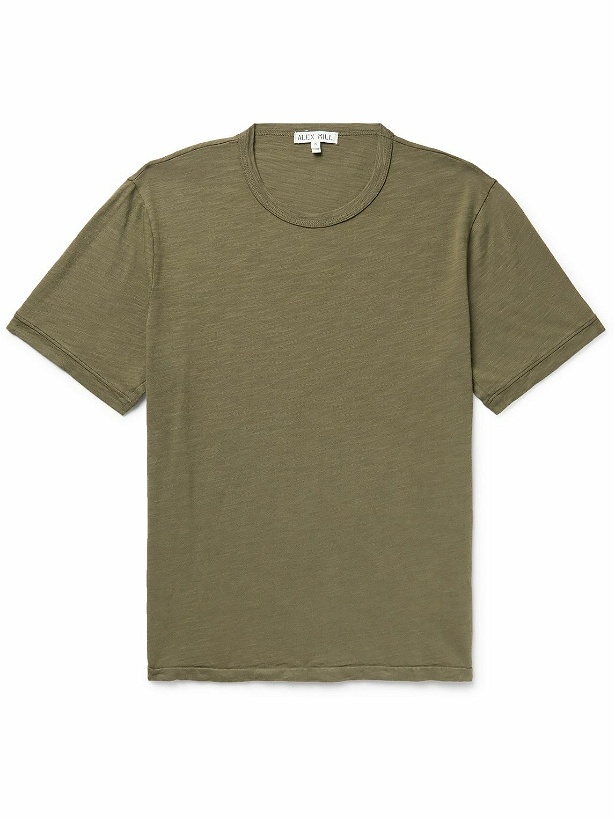 Photo: Alex Mill - Standard Slim-Fit Slub Cotton-Jersey T-Shirt - Green
