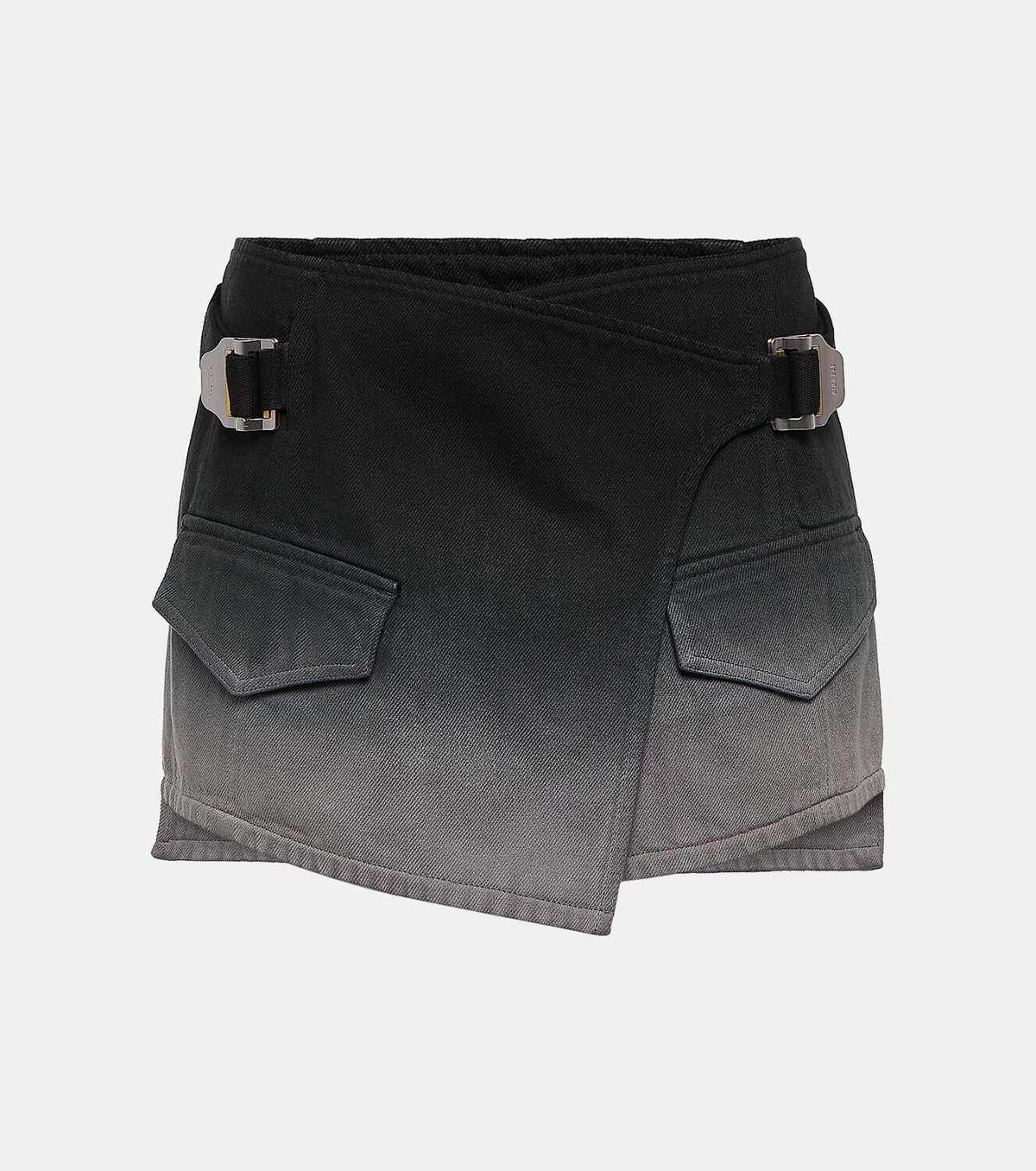 Dion Lee Utility wrap denim miniskirt