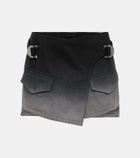 Dion Lee Utility wrap denim miniskirt