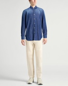Boglioli Mens Denim shirt in Blue