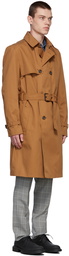 Hugo Tan Twill Coat