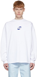 We11done White Cotton Long Sleeve T-Shirt