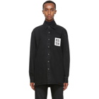 Raf Simons Black Denim Slim Fit Shirt