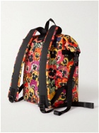 LOEWE - Joe Brainard Leather-Trimmed Floral-Print Canvas Roll-Top Backpack