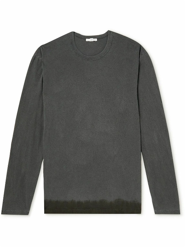 Photo: James Perse - Garment-Dyed Cotton-Jersey T-Shirt - Gray