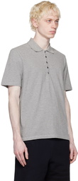 Thom Browne Gray Stripe Polo