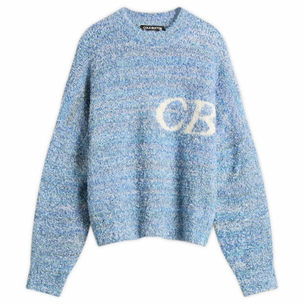 Cole Buxton Men's Boucle Logo Sweatshirt in Blue