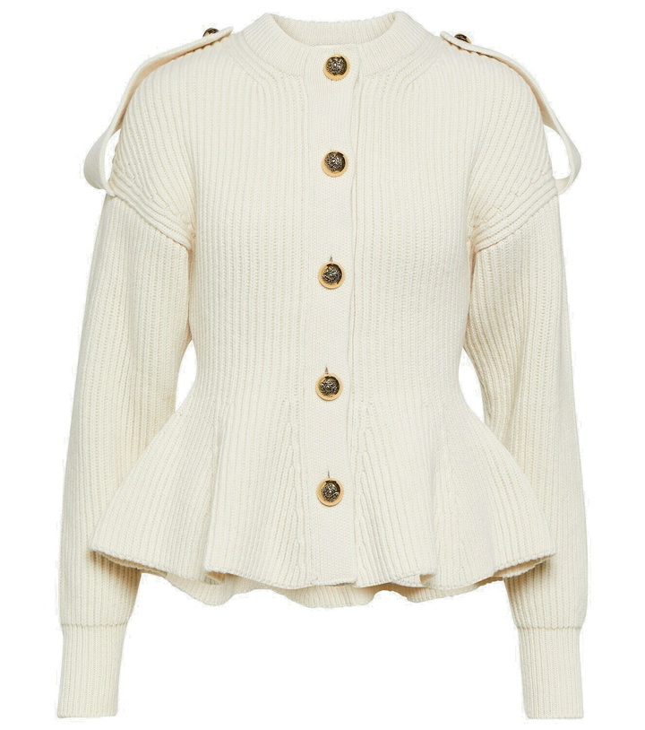 Photo: Alexander McQueen Ribbed-knit wool and cashmere cardigan