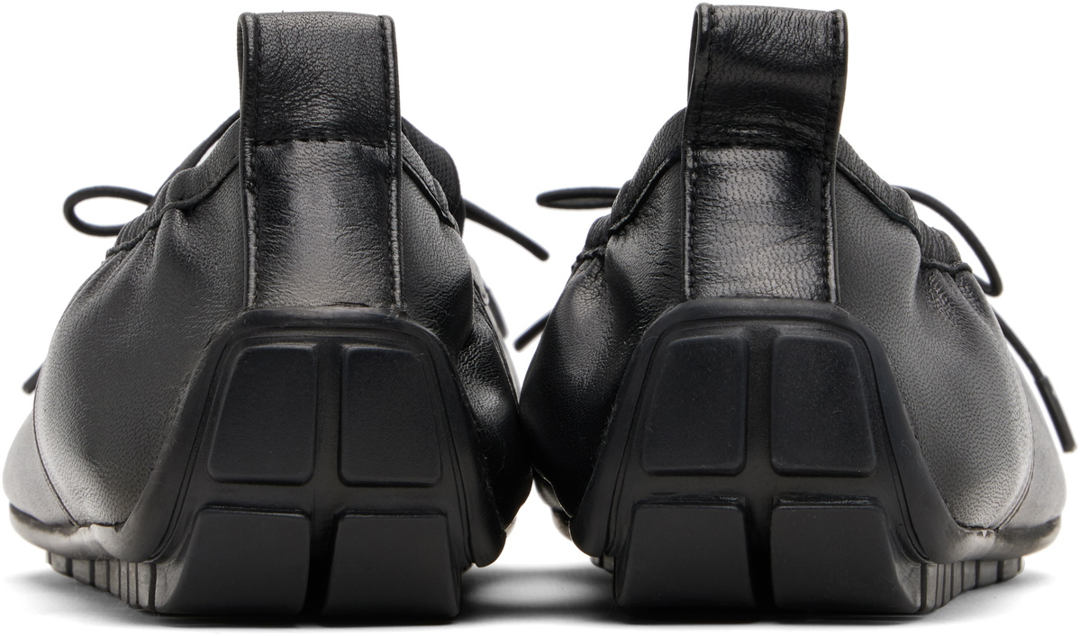 Simone Rocha Black Grip Ballerina Flats