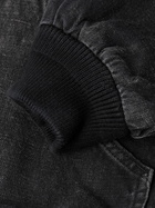 A.PRESSE - Cotton, Hemp and Silk-Blend Canvas Hooded Jacket - Black
