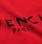 Givenchy - Logo-Print Cotton-Jersey T-Shirt - Men - Red