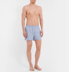 Acne Studios - Boxa Cotton-Chambray Boxer Shorts - Men - Blue